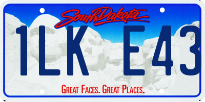 SD license plate 1LKE43