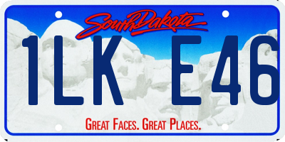SD license plate 1LKE46