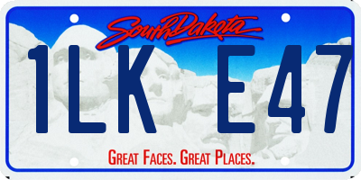 SD license plate 1LKE47