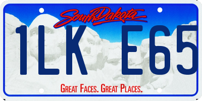 SD license plate 1LKE65
