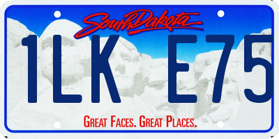 SD license plate 1LKE75