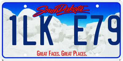 SD license plate 1LKE79