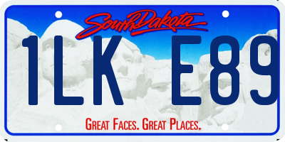 SD license plate 1LKE89