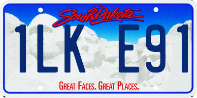 SD license plate 1LKE91