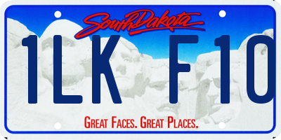 SD license plate 1LKF10
