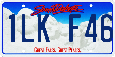 SD license plate 1LKF46