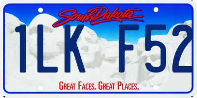 SD license plate 1LKF52