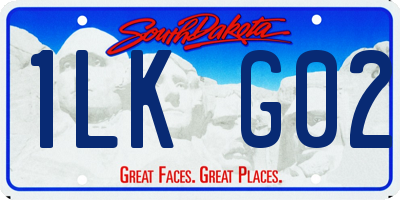 SD license plate 1LKG02