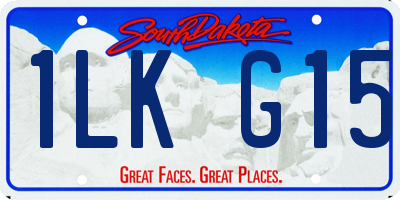 SD license plate 1LKG15