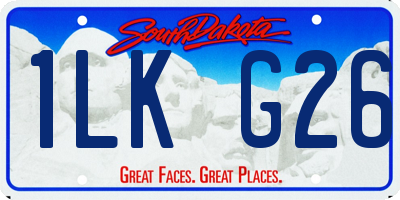 SD license plate 1LKG26