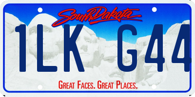 SD license plate 1LKG44