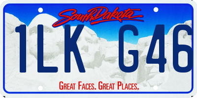 SD license plate 1LKG46