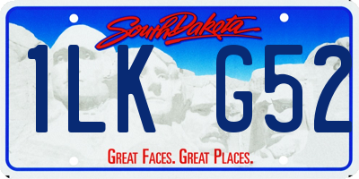 SD license plate 1LKG52