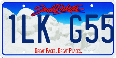 SD license plate 1LKG55