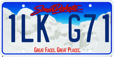 SD license plate 1LKG71