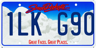SD license plate 1LKG90