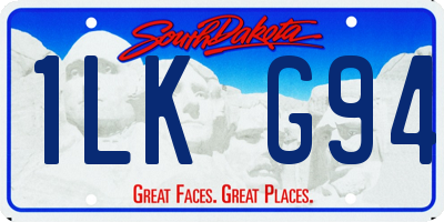 SD license plate 1LKG94