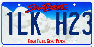 SD license plate 1LKH23