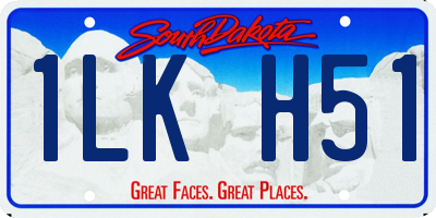 SD license plate 1LKH51