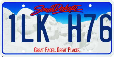 SD license plate 1LKH76