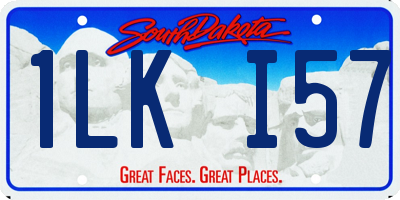 SD license plate 1LKI57