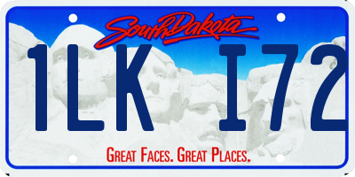 SD license plate 1LKI72
