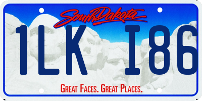 SD license plate 1LKI86