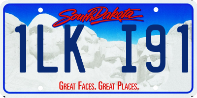 SD license plate 1LKI91
