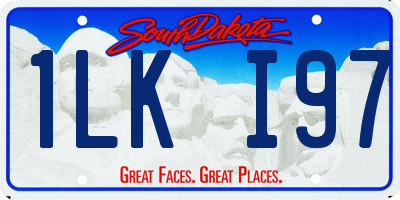 SD license plate 1LKI97