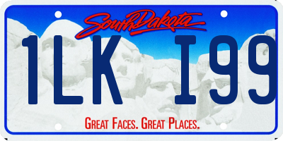 SD license plate 1LKI99