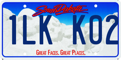 SD license plate 1LKK02