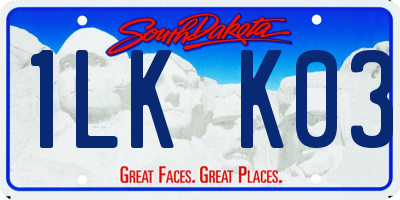 SD license plate 1LKK03