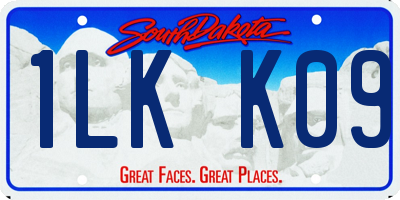SD license plate 1LKK09
