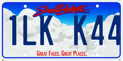 SD license plate 1LKK44