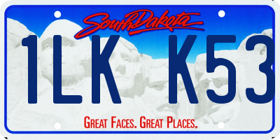 SD license plate 1LKK53