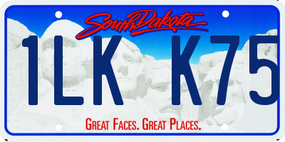 SD license plate 1LKK75