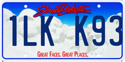 SD license plate 1LKK93