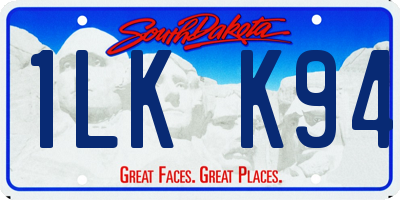 SD license plate 1LKK94