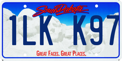 SD license plate 1LKK97