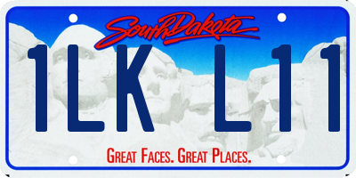 SD license plate 1LKL11