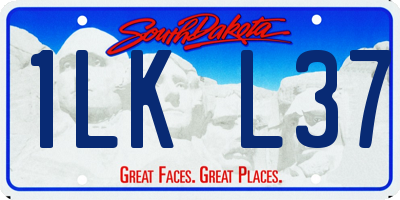 SD license plate 1LKL37