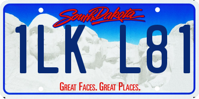 SD license plate 1LKL81