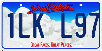 SD license plate 1LKL97