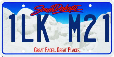 SD license plate 1LKM21