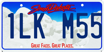 SD license plate 1LKM55