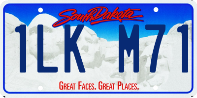 SD license plate 1LKM71