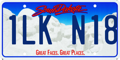 SD license plate 1LKN18
