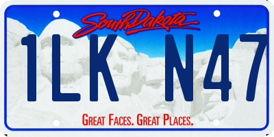 SD license plate 1LKN47