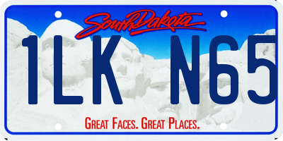 SD license plate 1LKN65