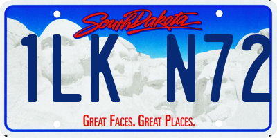 SD license plate 1LKN72